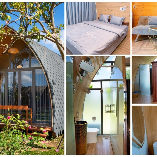 Bungalow gỗ vòm Ruby Garden